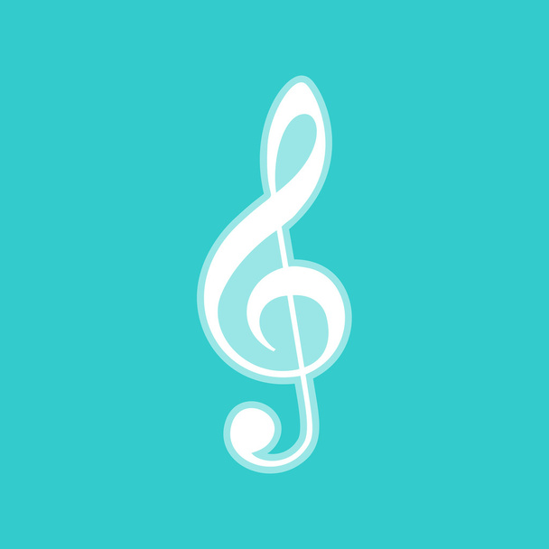 Music violin clef sign - Vetor, Imagem