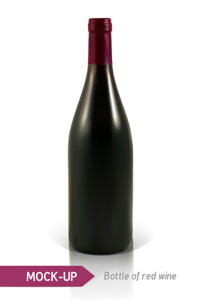Botellas de vino tinto
 - Vector, Imagen