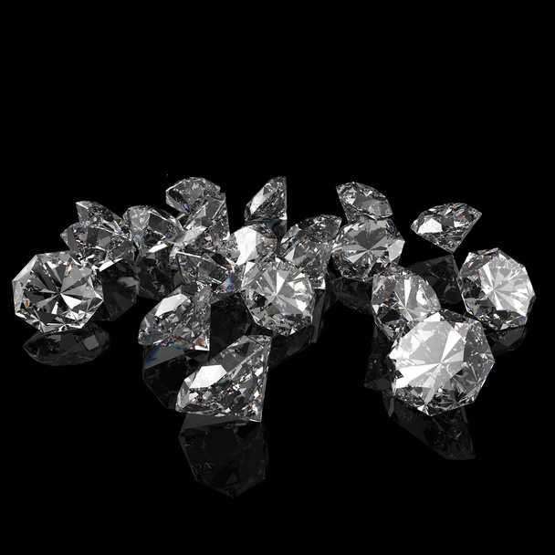 Diamantes perfectos, renderizar
 - Foto, Imagen