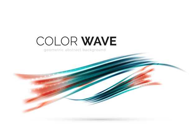 Abstraktní prvek návrhu barevné vlny - Vektor, obrázek
