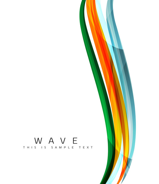 Rayas de color con efectos de luz brillante, fondo abstracto de línea de onda
 - Vector, imagen