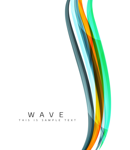 Rayas de color con efectos de luz brillante, fondo abstracto de línea de onda
 - Vector, Imagen