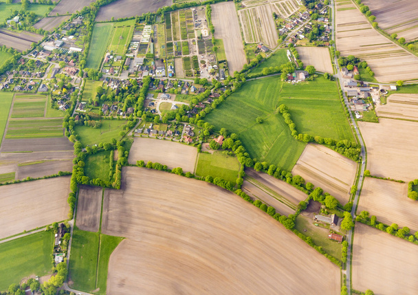 εναέρια του αγροτικού τοπίου κοντά στο Αμβούργο - Φωτογραφία, εικόνα