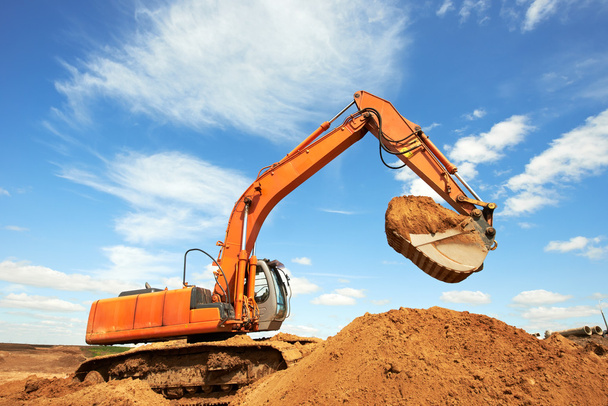 Track-type loader excavator at work - Photo, Image