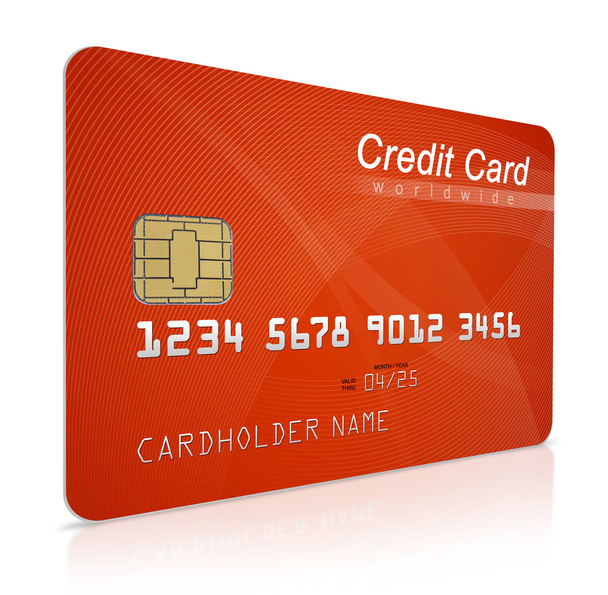 Credit card on white - Foto, imagen