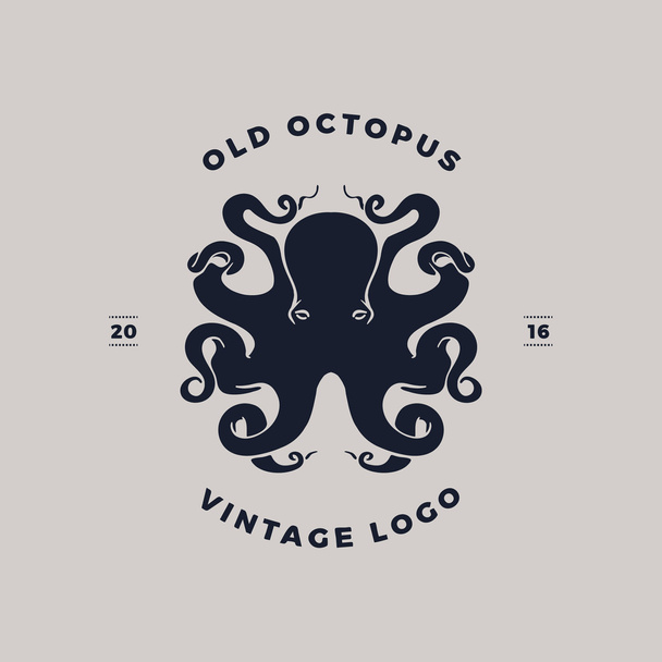 Octopus silhouet logo - Vector, afbeelding