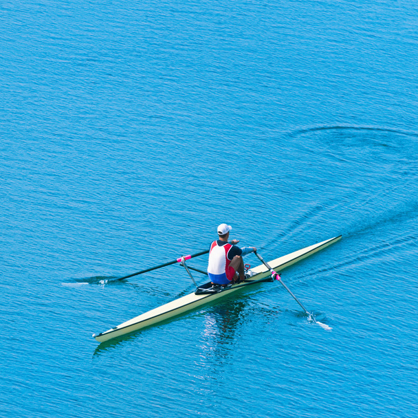 Single scull sport rowing - Photo, Image