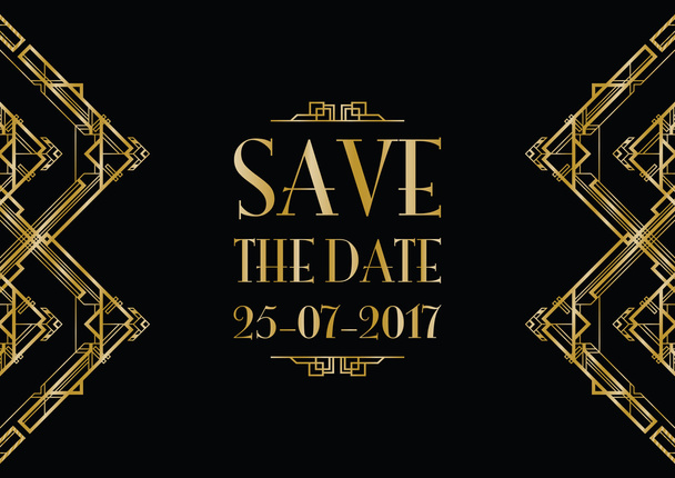 save the date wedding invitation - Vector, Image