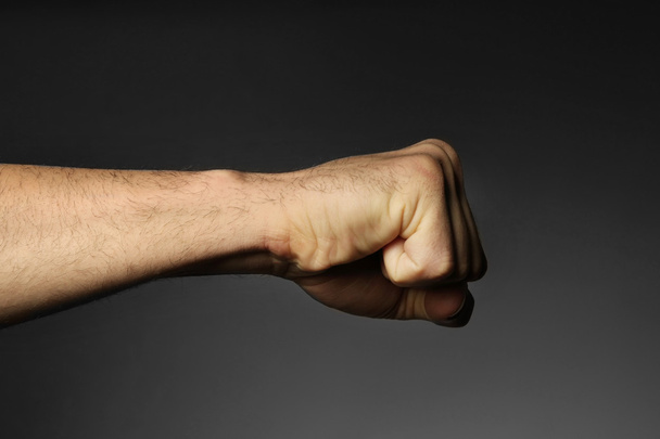 Male fist close up - Foto, Imagem