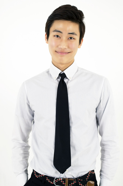 Hombre de negocios asiático con camisa blanca
 - Foto, Imagen