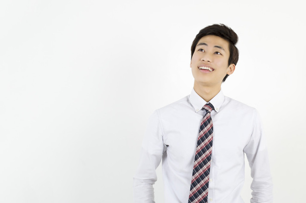 asiatischer Geschäftsmann mit weißem Hemd - Foto, Bild