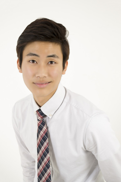 Ázsiai üzletember, a fehér ing - Fotó, kép
