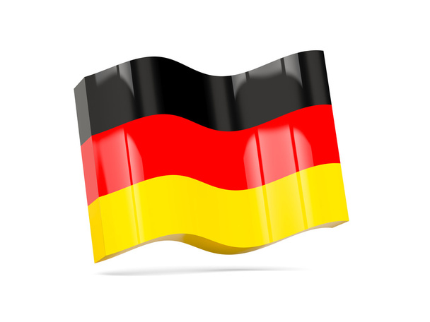 Wave icon with flag of germany - Fotoğraf, Görsel