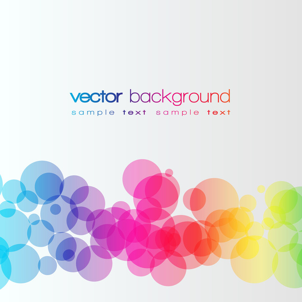 Círculos coloridos vector fondo
 - Vector, Imagen
