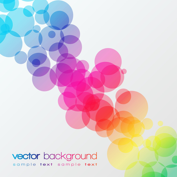 Colorful circles vector background - Vector, afbeelding