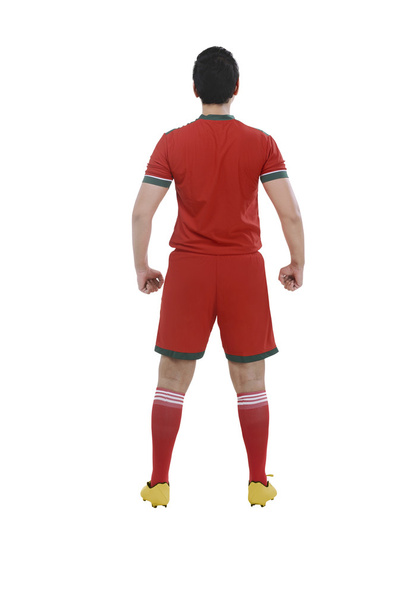 Back view of male soccer player - Valokuva, kuva