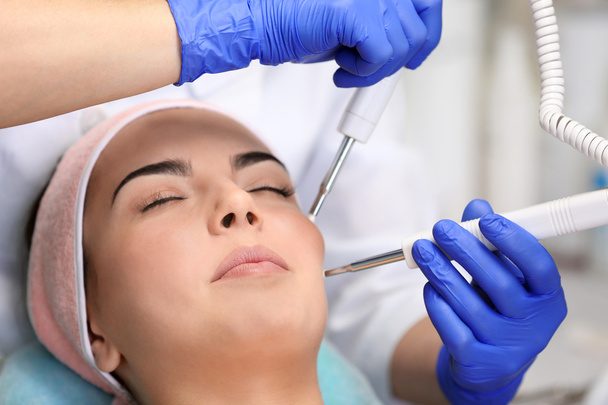 Young woman having face procedures - Photo, Image
