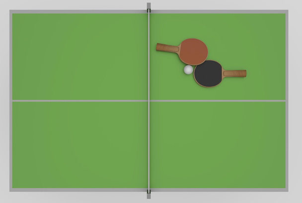 pingpong en tabel - Foto, afbeelding