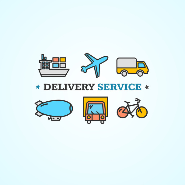 Delivery Concept. Vector - ベクター画像