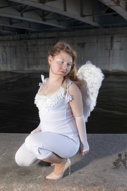 girl in an angel costume - Photo, Image