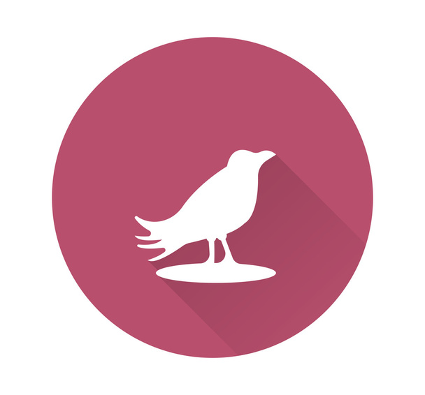 ícone de silhueta abstrata de pássaro
 - Vetor, Imagem