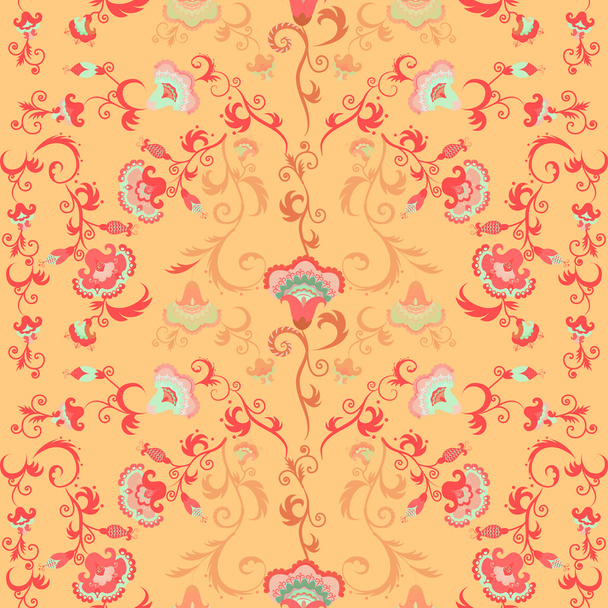 Seamless vector flower pattern - ベクター画像