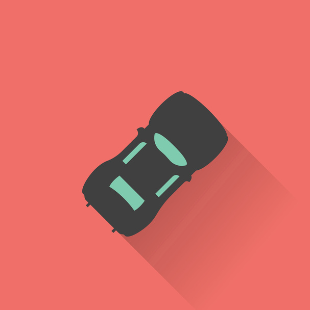 kleurrijke auto pictogram - Vector, afbeelding