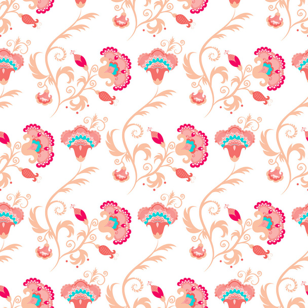 Seamless oriental style vector pattern - Vector, Image