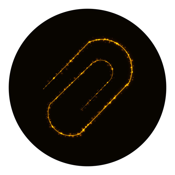 Clip icono silueta de luces de oro
 - Vector, imagen