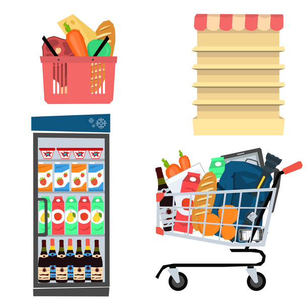 Set vettoriale icone del supermercato
 - Vettoriali, immagini
