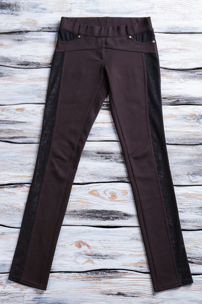 Black skinny-fit pants. - Photo, Image