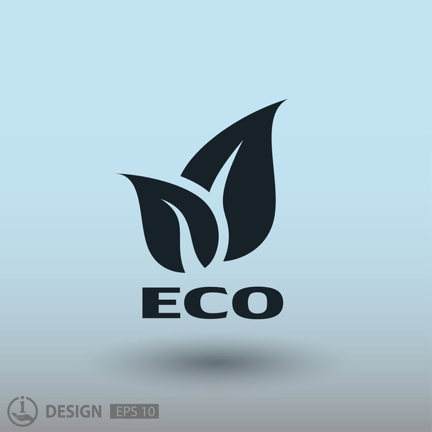 Pictograph of eco, illustration - Vector, imagen