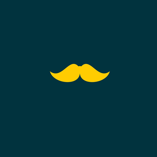male mustache icon - Vector, Image