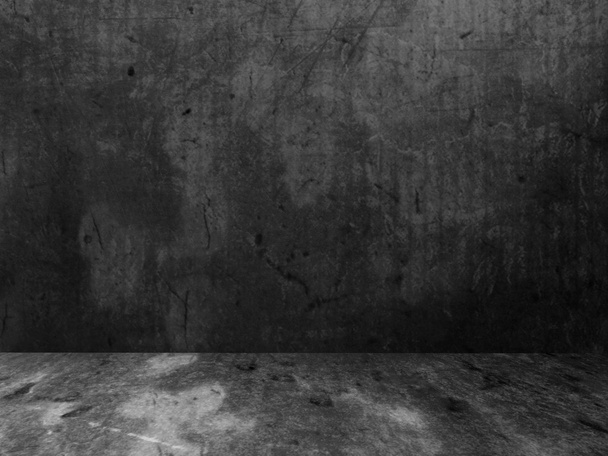 dunkler, leerer Raum im Grunge-Stil, 3d - Foto, Bild