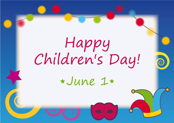 ευτυχισμένη ημέρα των παιδιών - Διάνυσμα, εικόνα
