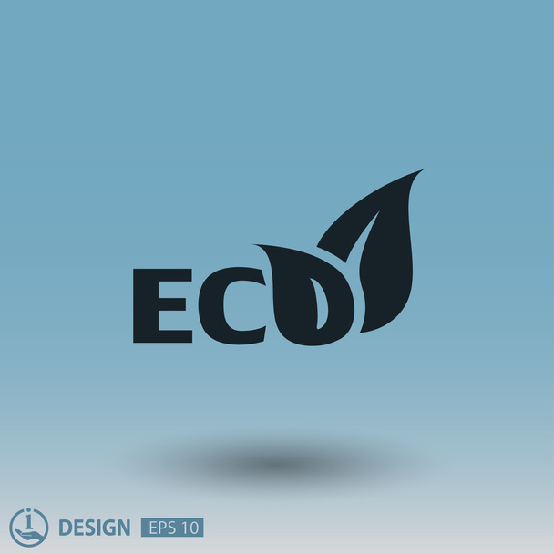 Pictograph of eco, illustration - Vector, Image