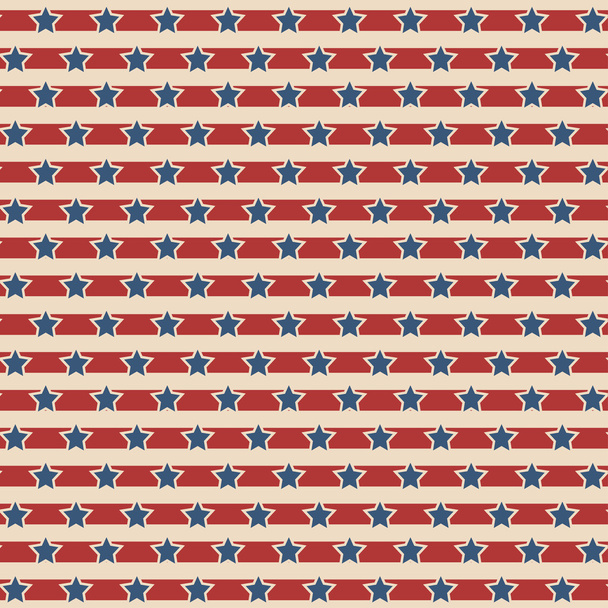 American stars and stripes pattern - Vector, imagen