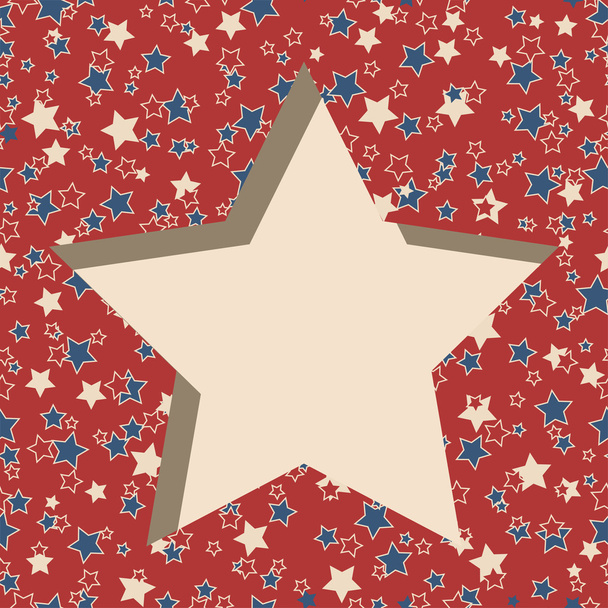 American star frame. - Вектор,изображение