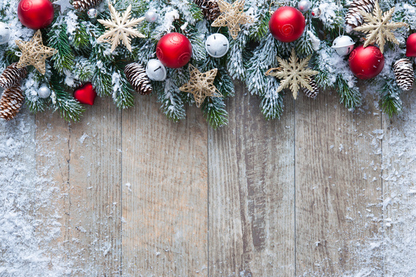 Christmas background with decorations - Foto, Imagem