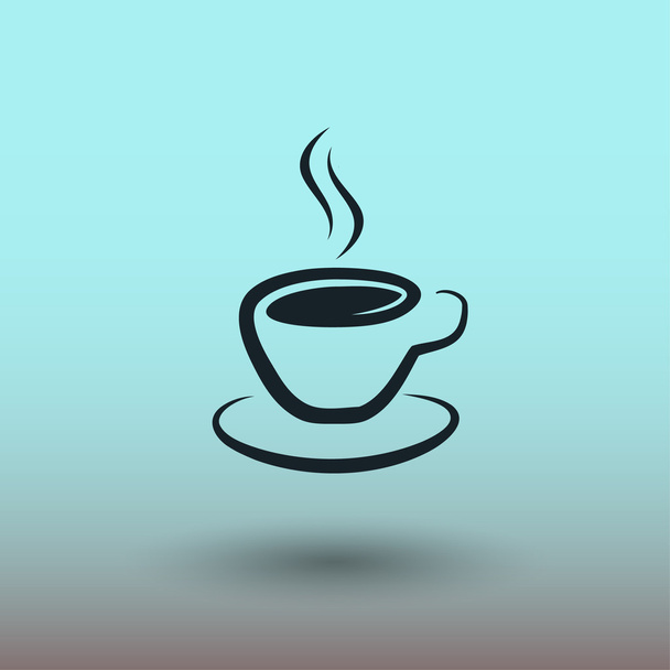 Pictograph of cup, illustration - Vetor, Imagem