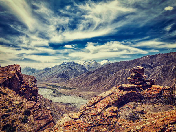 Spiti-vallei in de Himalaya - Foto, afbeelding