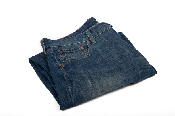 použité modré džíny - Fotografie, Obrázek