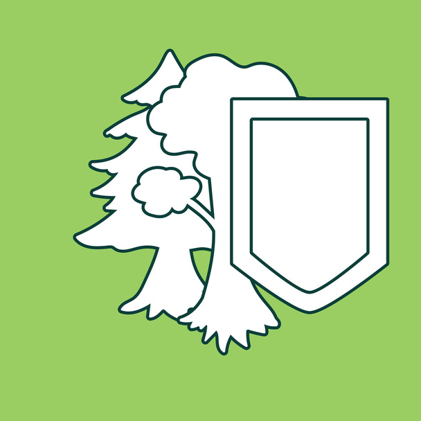 Ikona ochrony środowiska - Wektor, obraz