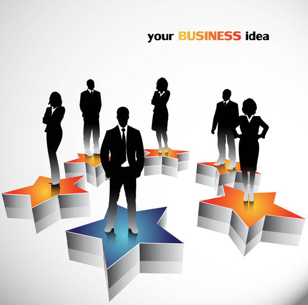 Business people background - Vector, Image