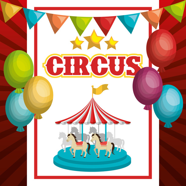 Circus Toon ontwerp - Vector, afbeelding