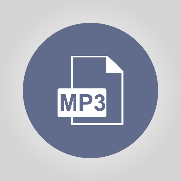 mp3-Dateisymbol - Vektor, Bild