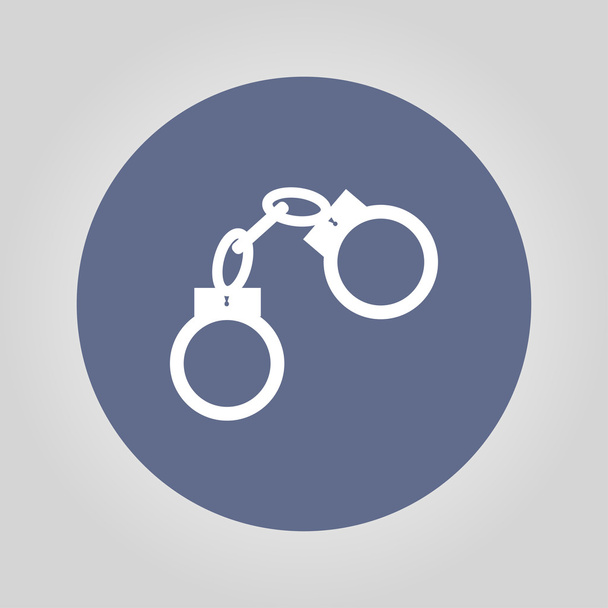 handcuffs icon. Flat design style. - Vector, Image