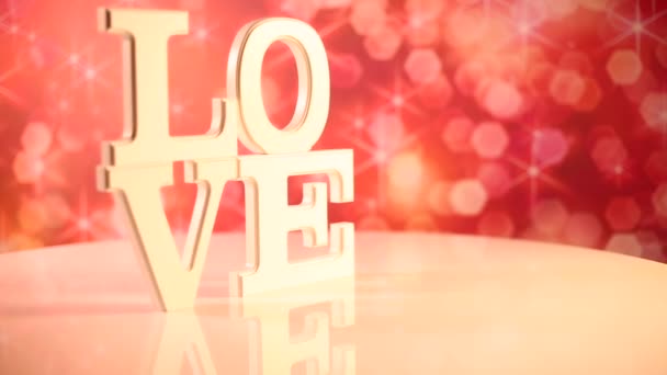 Love sign as Valentine's day concept   - Footage, Video