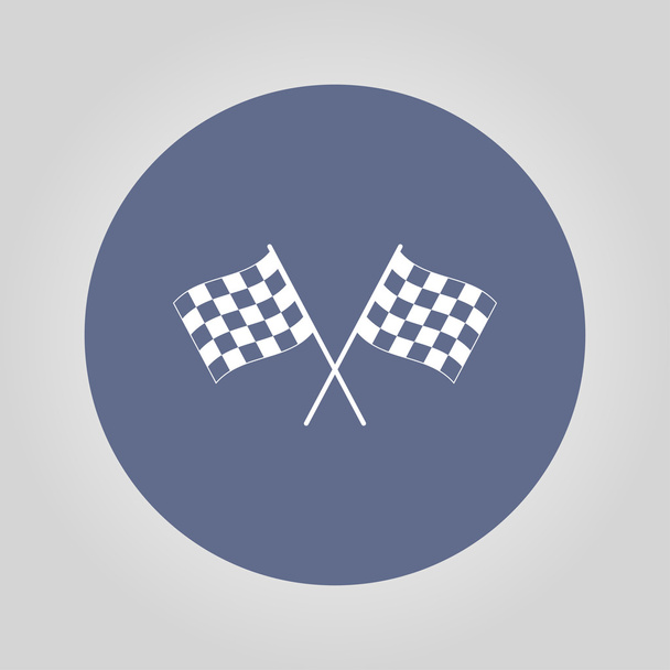icono de la bandera de carreras
 - Vector, Imagen