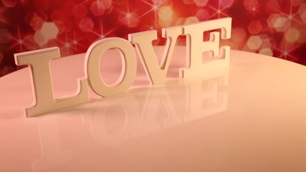 Szeretet jele, mint fogalom Valentin-nap   - Felvétel, videó